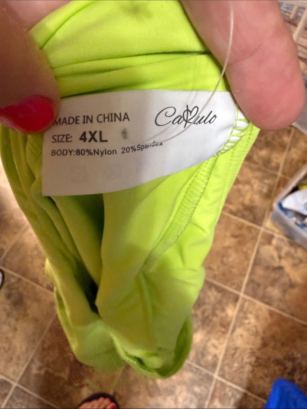 Capullo Neon Lime Active Skort - 4XL - Picture 2 of 14